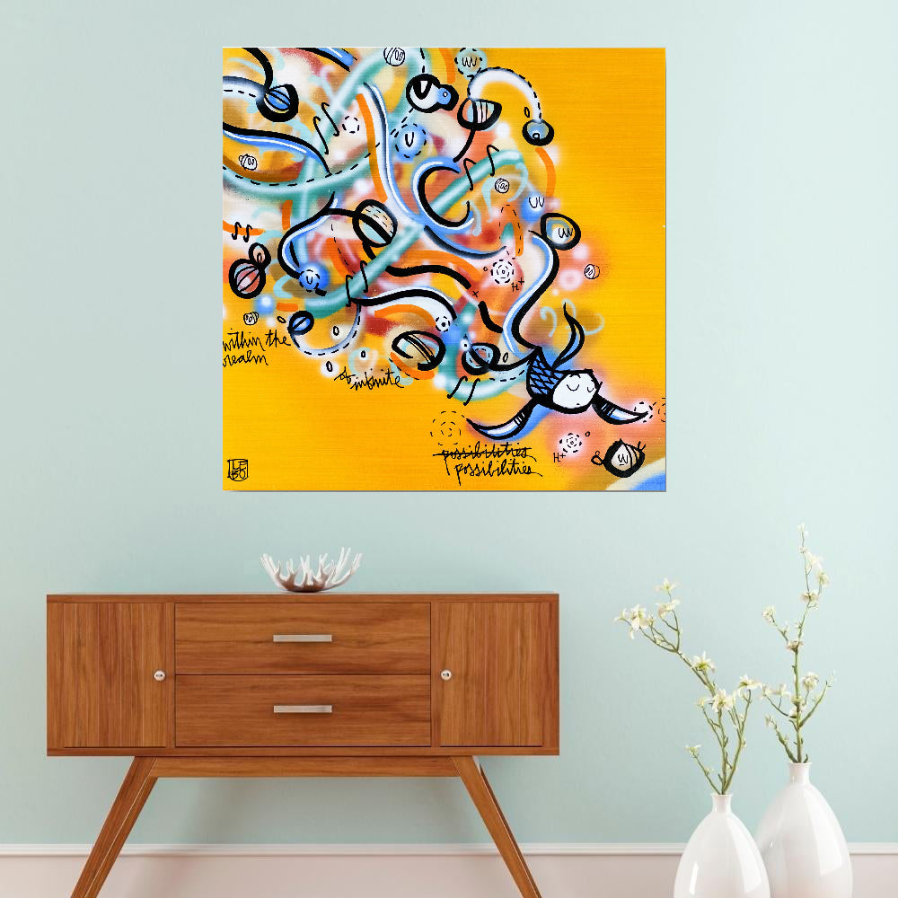 Within the Realm - Lebo Brushed Aluminum Art Bond